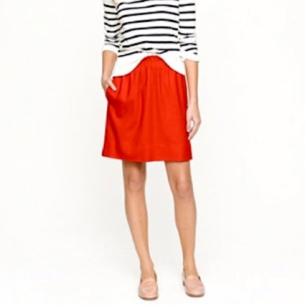 J. Crew Mini Wool Stretch Paper Bag Waist Skirt